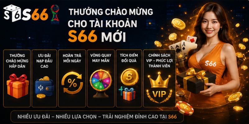 Ưu đãi dành cho thành viên mới đăng ký S66